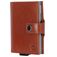 Valenta Card Case Plus - Porte Cartes en - 8 Cartes - Marron