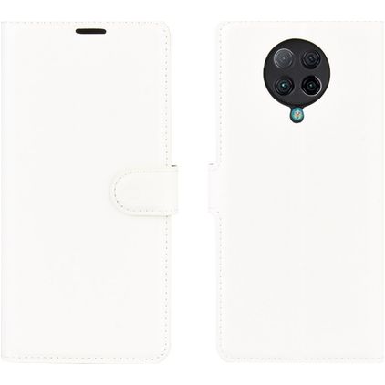 Mobigear Classic Housse POCO F2 Pro Etui Porte-Monnaie - Blanc
