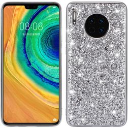 Mobigear Glitter Coque Huawei Mate 30 Coque arrière Rigide - Argent