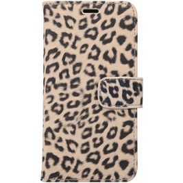 Mobigear Leopard Housse iPhone X Etui Porte-Monnaie - Marron