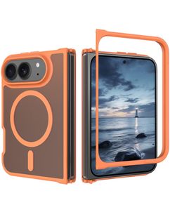 Mobigear Shockproof iPhone Duo MagSafe Plastique rigide Coque arrière - Orange
