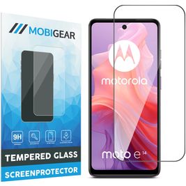 Mobigear Premium Motorola Moto E14 Verre trempé Protection d'écran - Compatible Coque - Noir