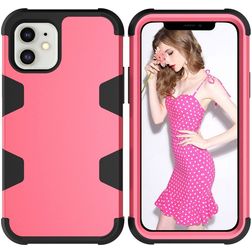 Mobigear Ultra Tough Coque iPhone 12 Mini Coque arrière Rigide Anti-Chocs - Magenta