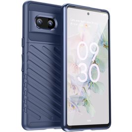 Mobigear Groove Coque Google Pixel 7 Coque arrière en TPU Souple - Bleu