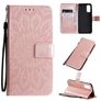 Mobigear Sunflower Housse Samsung Galaxy S20 Etui Porte-Monnaie - Rose doré