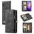 Caseme 008 Housse Samsung Galaxy S10 Etui avec Coque Détachable Porte-Monnaie - Noir