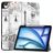 Mobigear Tri-Fold Coque iPad Air 13 Pouces (2026) Etui + Porte-crayon - Eiffel Tower