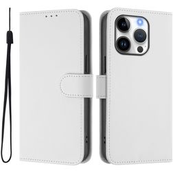 Mobigear Urban Wallet iPhone 16 Pro Étui Portefeuille - Blanc