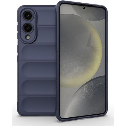 Mobigear Bumpy Samsung Galaxy S25 Edge TPU souple Coque arrière - Bleu foncé