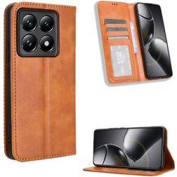 Mobigear Sensation Housse Xiaomi 14T Etui Porte-Monnaie - Marron
