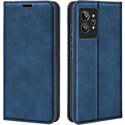 Mobigear Retro Slim Housse Realme GT2 Pro Etui Porte-Monnaie - Dark Blue