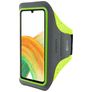 Mobiparts Comfort Fit Brassard Téléphone Samsung Galaxy A33 Brassard Coque de Sport en Neoprène - Neon Green