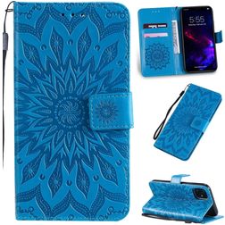 Mobigear Sunflower Housse iPhone 11 Etui Porte-Monnaie - Bleu