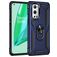 Mobigear Armor Ring OnePlus 9 Pro Plastique rigide Coque arrière Antichoc avec bague de maintien - Bleu