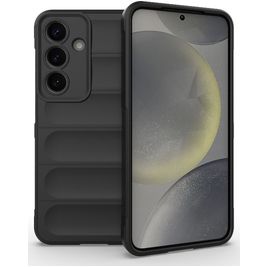 Mobigear Bumpy Coque Samsung Galaxy S25 Coque arrière en TPU Souple - Noir