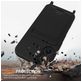 Mobigear Lanyard Card iPhone 16 Coque avec cordon en Silicone et Porte-Cartes - Noir