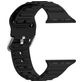 Mobigear Bumpy Bracelet Silicone Apple Watch Fermeture boucle ardillon - 49/46/45/44 mm - Noir