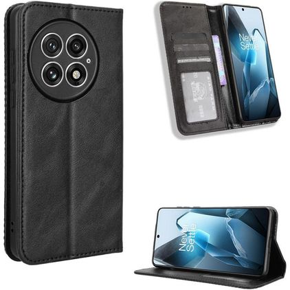 Mobigear Sensation Housse OnePlus 13 Etui Porte-Monnaie - Noir