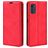 Mobigear Retro Slim Housse Motorola Moto E32 Etui Porte-Monnaie - Rouge