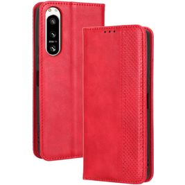 Mobigear Sensation Housse Sony Xperia 5 IV Etui Porte-Monnaie - Rouge