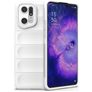 Mobigear Bumpy Coque OPPO Find X5 Pro Coque arrière en TPU Souple - Blanc
