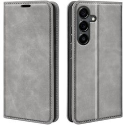 Mobigear Retro Slim Housse Samsung Galaxy S25 FE Etui Porte-Monnaie - Gris