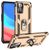 Mobigear Armor Ring Coque OPPO A76 Coque arrière Rigide Anti-Chocs avec Anneau-Support - Or