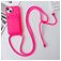 Mobigear Lanyard Card iPhone 15 Plus Coque avec cordon en Silicone et Porte-Cartes - Rose