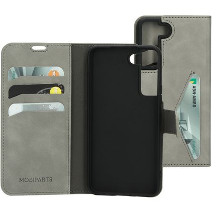 Mobiparts Classic Wallet Housse Samsung Galaxy S22 Etui Porte-Monnaie - Granite Grey