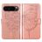 Mobigear Butterfly Housse Google Pixel 9 Pro Etui Porte-Monnaie - Rose doré