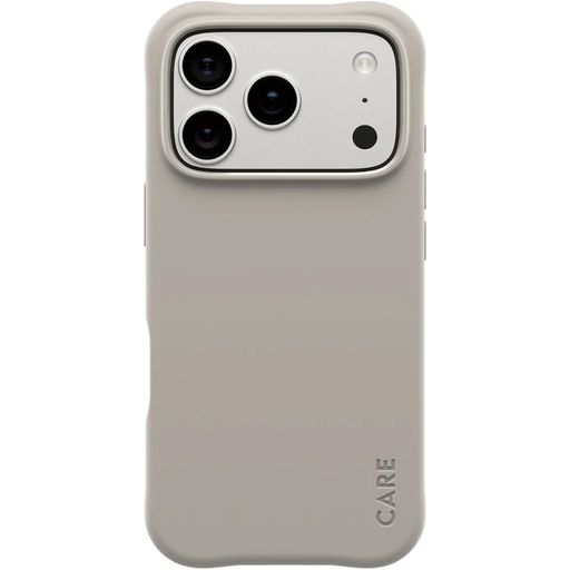 CARE by PanzerGlass Fashionable Coque iPhone 17 Pro MagSafe Coque arrière en Silicone - Vanilla