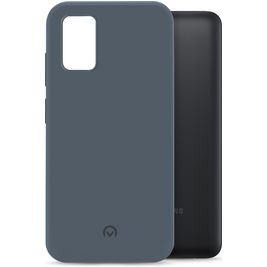 Mobilize Rubber Gelly Coque Samsung Galaxy A03s Coque arrière en TPU Souple - Matt Blue