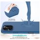 Mobigear Rubber Touch Coque iPhone 16 Pro Max Coque arrière en Silicone - Bleu