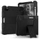 Mobigear ShieldStand Coque iPad Air 4 (2020) Coque arrière en Plastique rigide,Silicone + Porte-crayon + Support Amovible - Noir