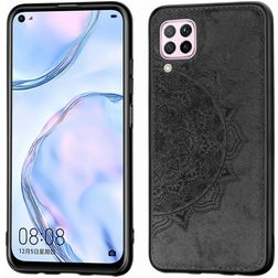 Mobigear Mandala Huawei P40 Lite Plastique rigide Coque arrière - Noir