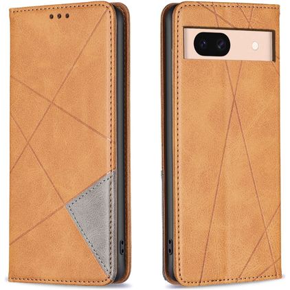 Mobigear Rhombus Slim Housse Google Pixel 8a Etui - Cognac
