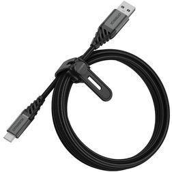OtterBox Nylon Braided Câble USB-A vers USB-C 2 mètres - Noir