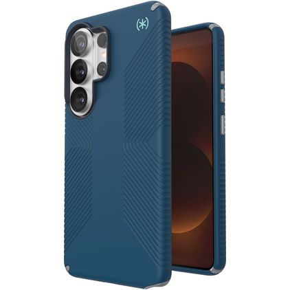Speck Presidio2 Grip Coque Samsung Galaxy S26 Ultra MagSafe Coque arrière Rigide Anti-Chocs - Coastal Blue