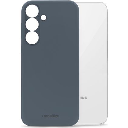 Mobilize Rubber Gelly Coque Samsung Galaxy S23 FE Coque arrière en TPU Souple - Matt Blue
