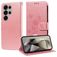 Mobigear Flowers Housse Samsung Galaxy S25 Ultra Etui Porte-Monnaie - Rose doré