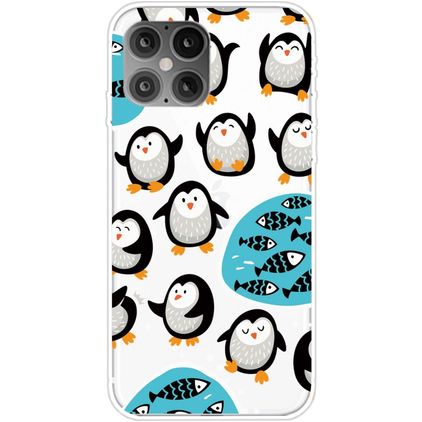 Mobigear Design iPhone 12 Pro Max TPU souple Coque arrière - Manchot