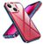 Mobigear Crystal Coque iPhone 14 Plus Coque arrière Rigide - Transparent / Rouge