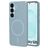 Mobiparts Slim Line Samsung Galaxy S25 MagSafe Plastique rigide Coque arrière - Sage Green