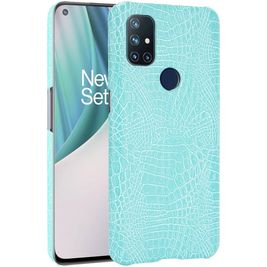 Mobigear Croco Coque OnePlus 8 Pro Coque arrière Rigide - Vert
