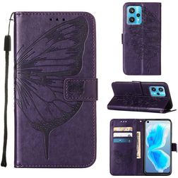 Mobigear Butterfly Housse Realme 9 Pro Plus Etui Porte-Monnaie - Violet