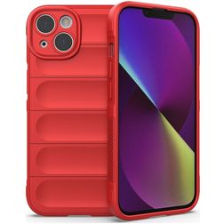 Mobigear Bumpy Coque iPhone 14 Coque arrière en TPU Souple - Rouge