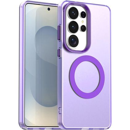 Mobigear Shockproof Coque Samsung Galaxy S26 Ultra MagSafe Coque arrière Rigide - Violet