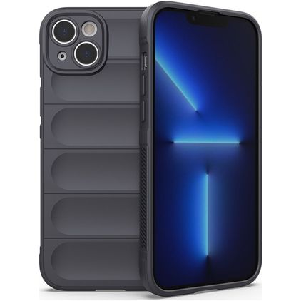 Mobigear Bumpy Coque iPhone 14 Plus Coque arrière en TPU Souple - Charcoal