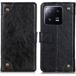 Mobigear Ranch Housse Xiaomi 13 Etui Porte-Monnaie - Noir