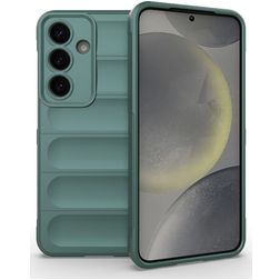 Mobigear Bumpy Coque Samsung Galaxy S25 Coque arrière en TPU Souple - Vert